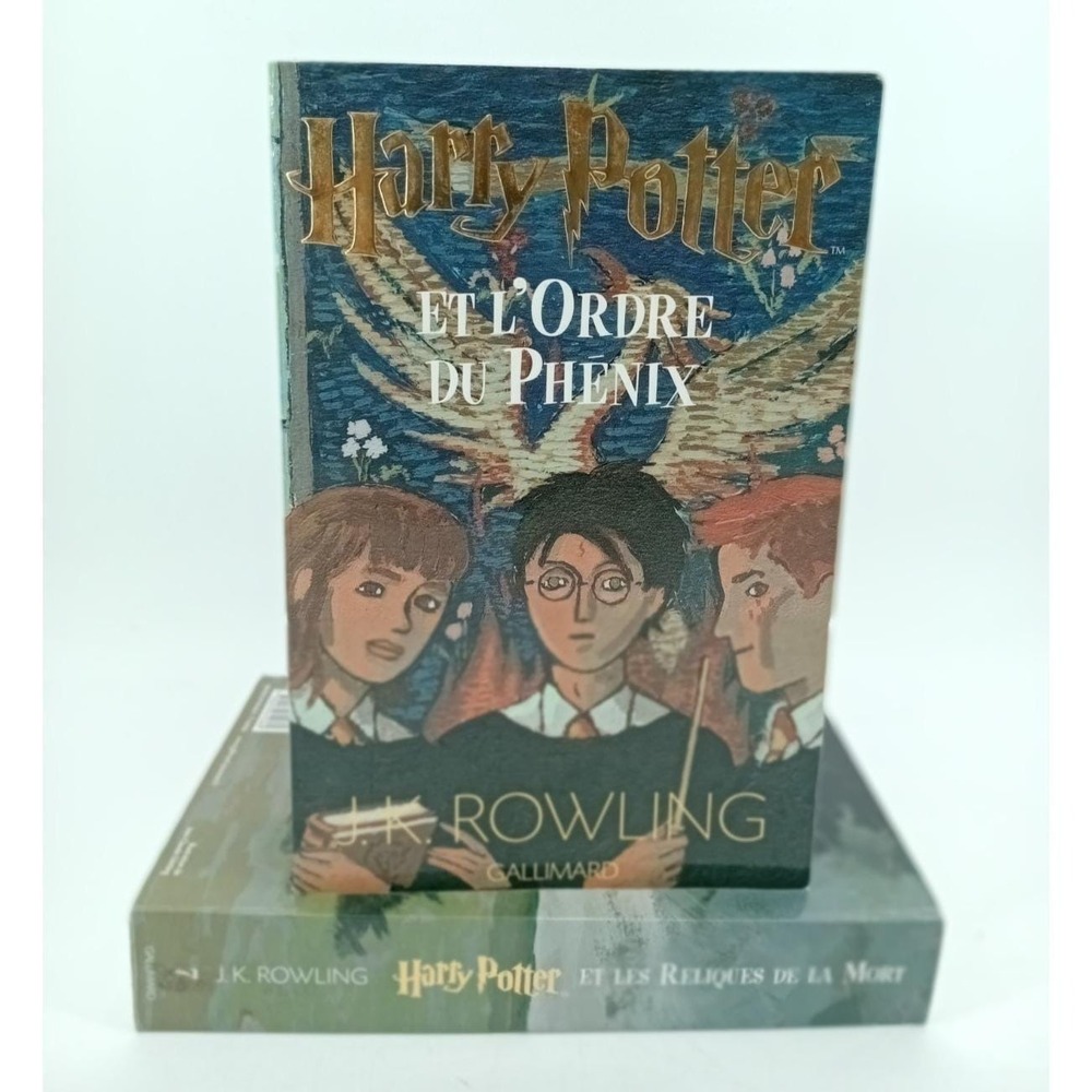 Harry Potter Lot of 2 Books French L'Ordre du Phénix & Les‎ Reliques de la Mort